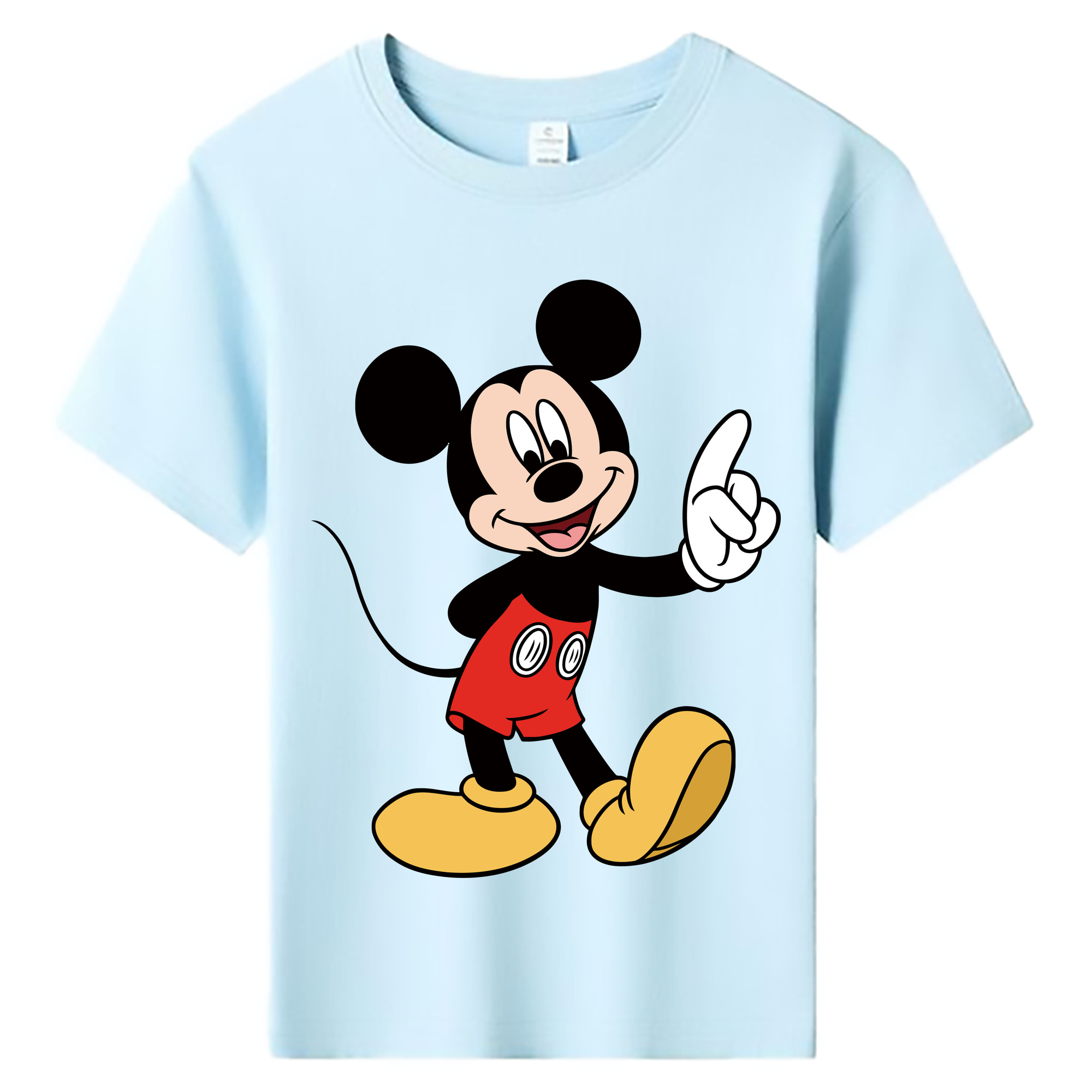ミッキーマウス Mickey Mouse 綿100％キッズTシャツ（フロントプリント）